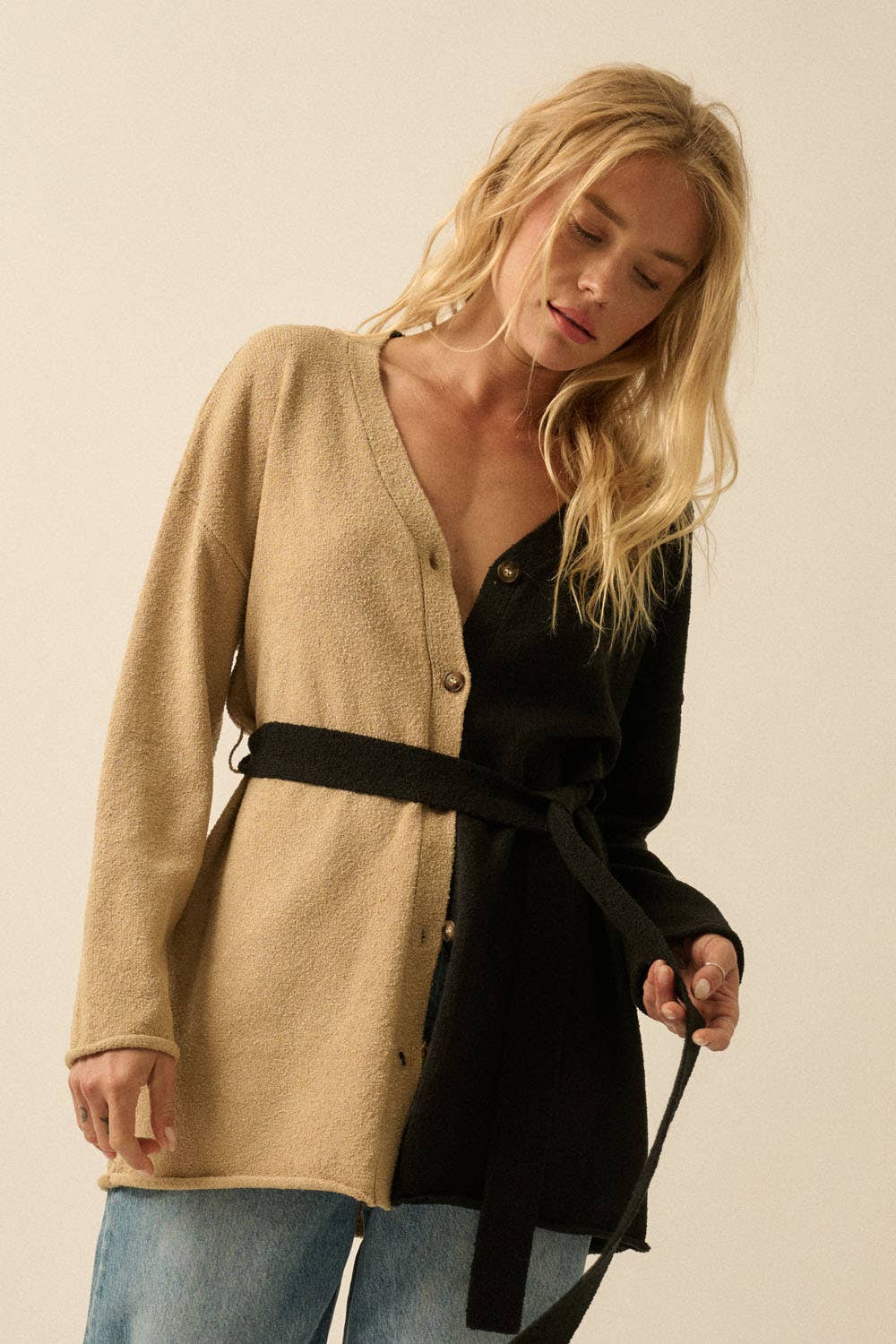 Bianca Color Block Cardigan