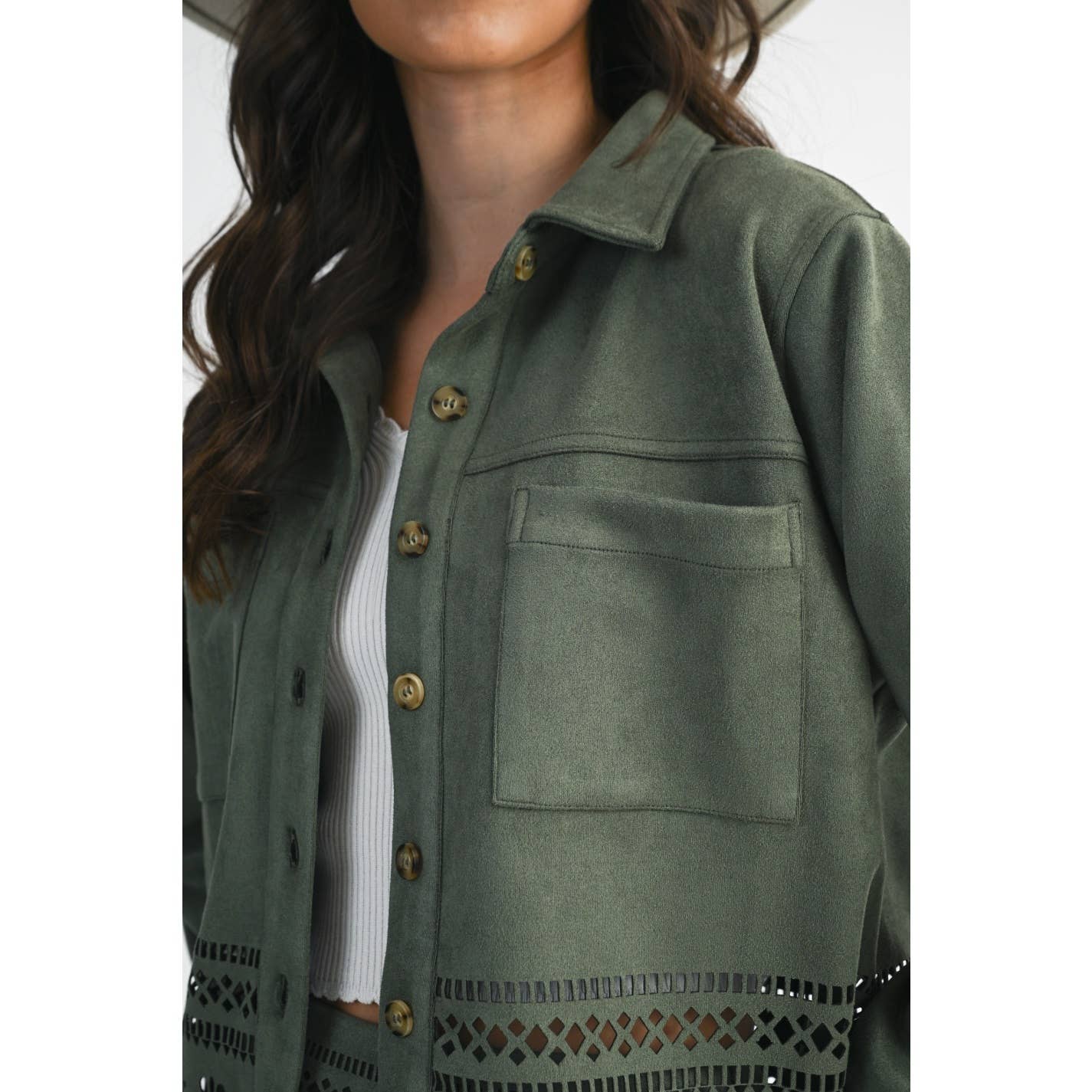 Reagan Laser Cut Jacket