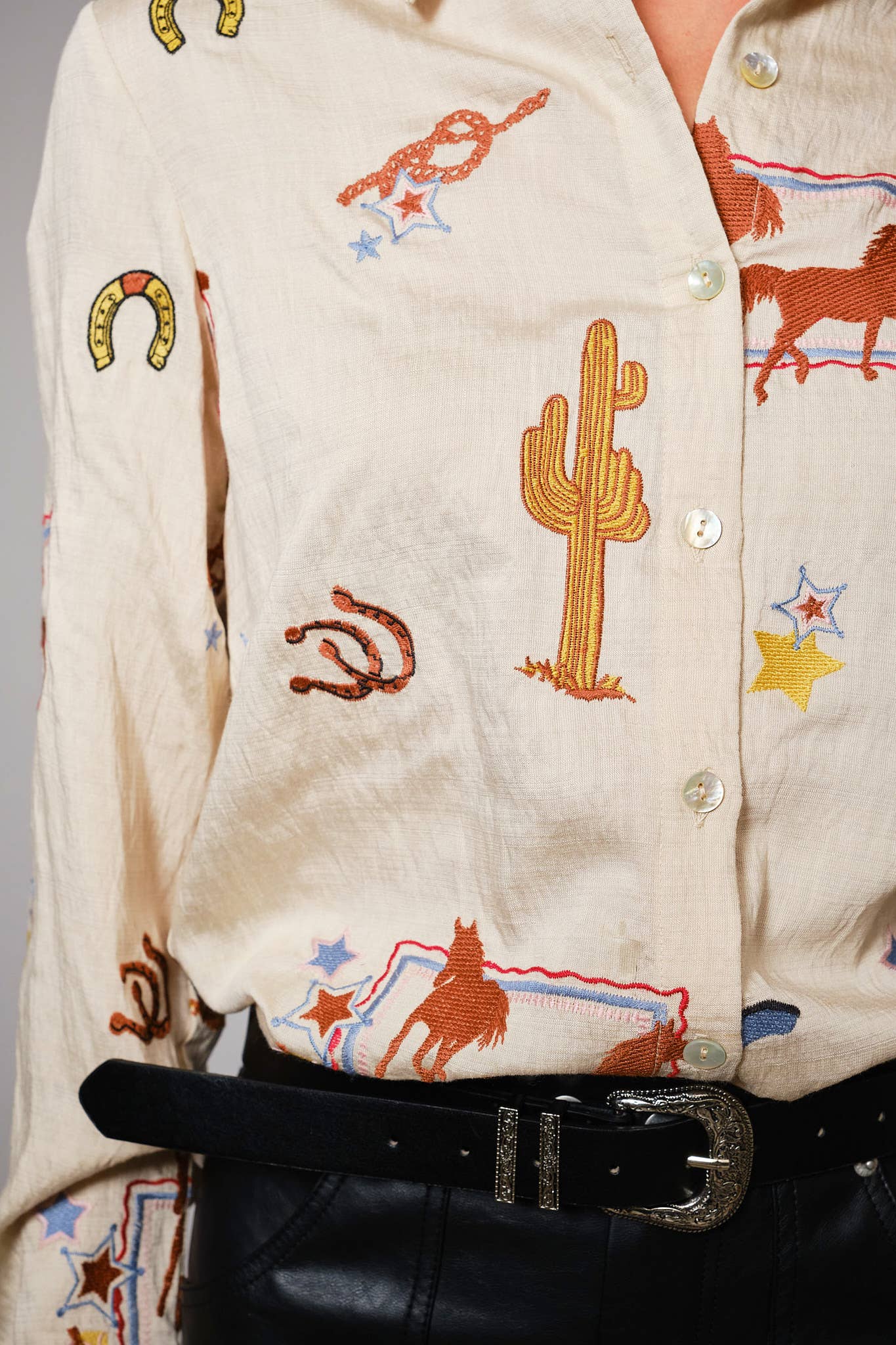 Cactus Sky Collared Shirt