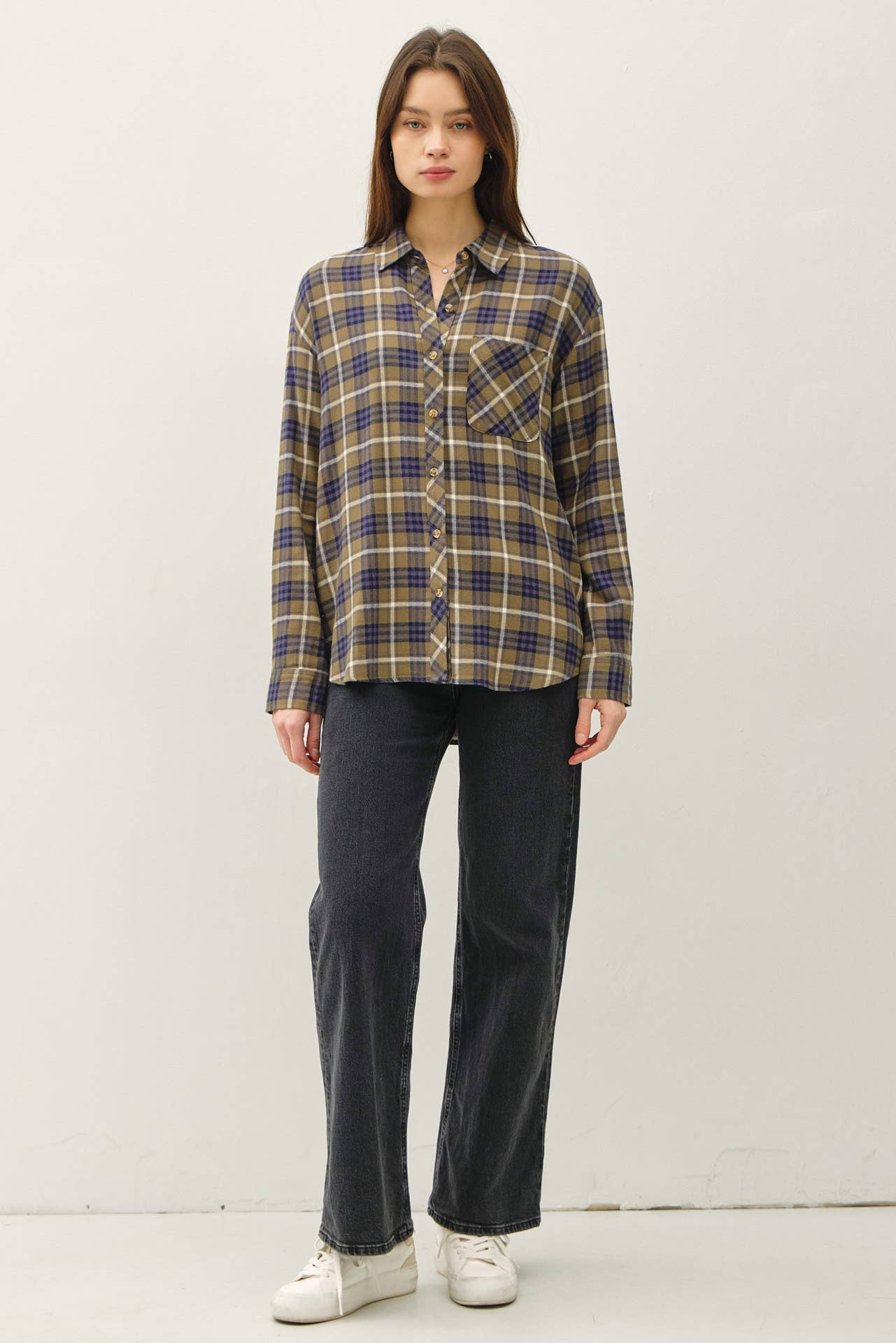 Drea Plaid Tunic Shirt