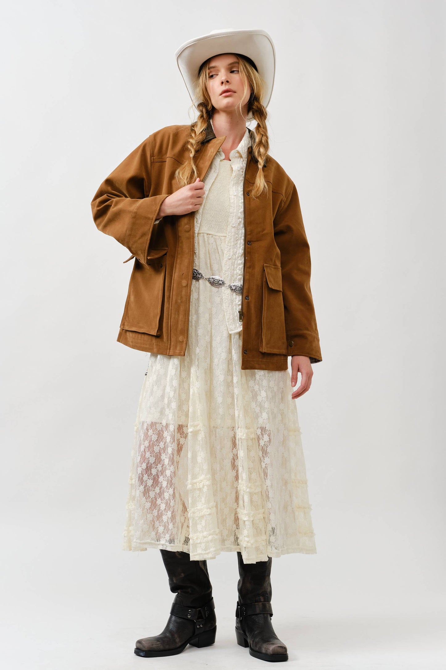 Quinn Contrast Barn Jacket- Two Colors