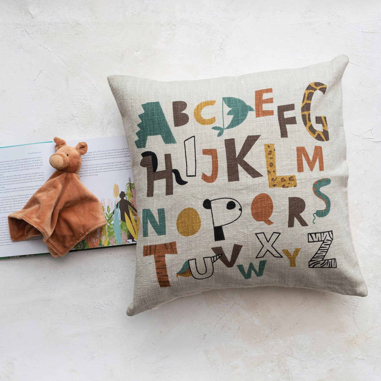 20" Alphabet Pillow
