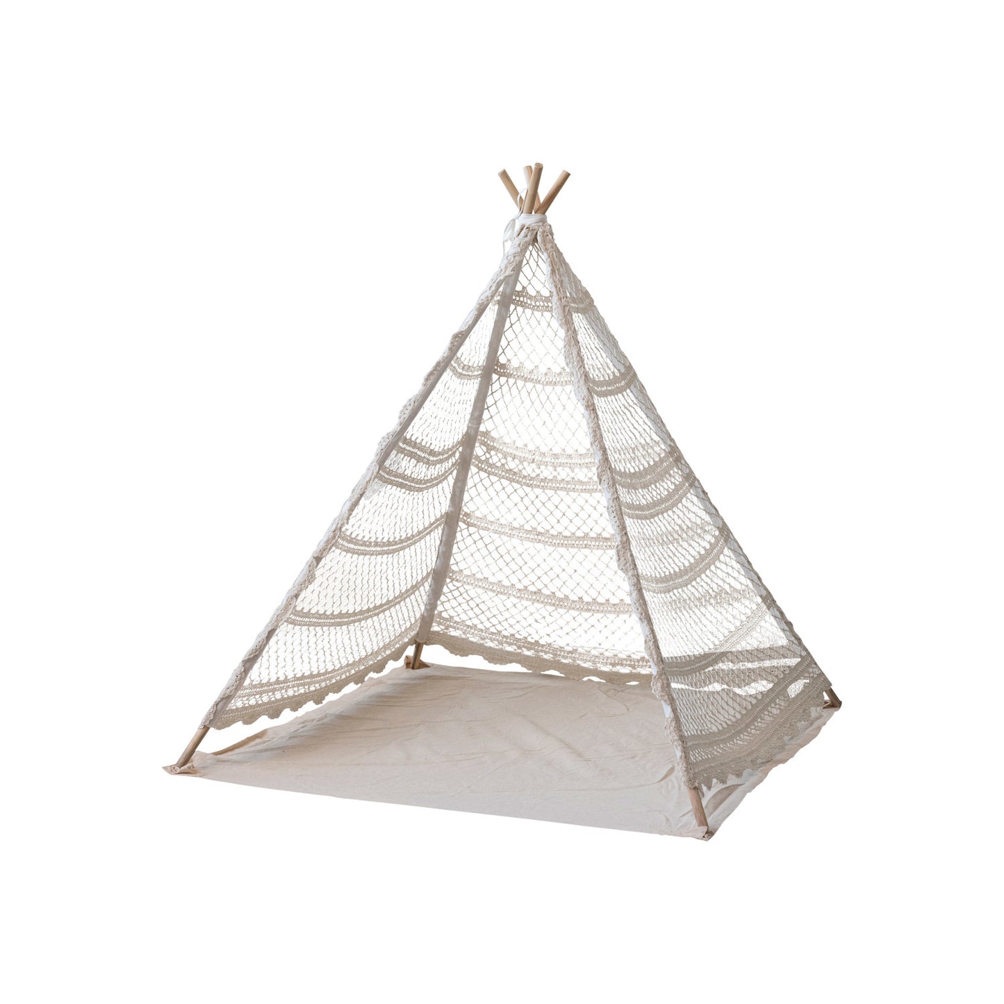 Recycled Cotton Crocheted Tent