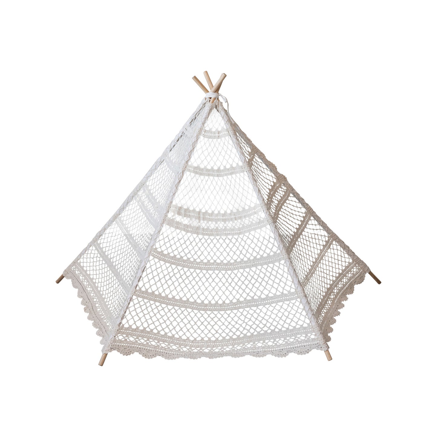 Recycled Cotton Crocheted Tent