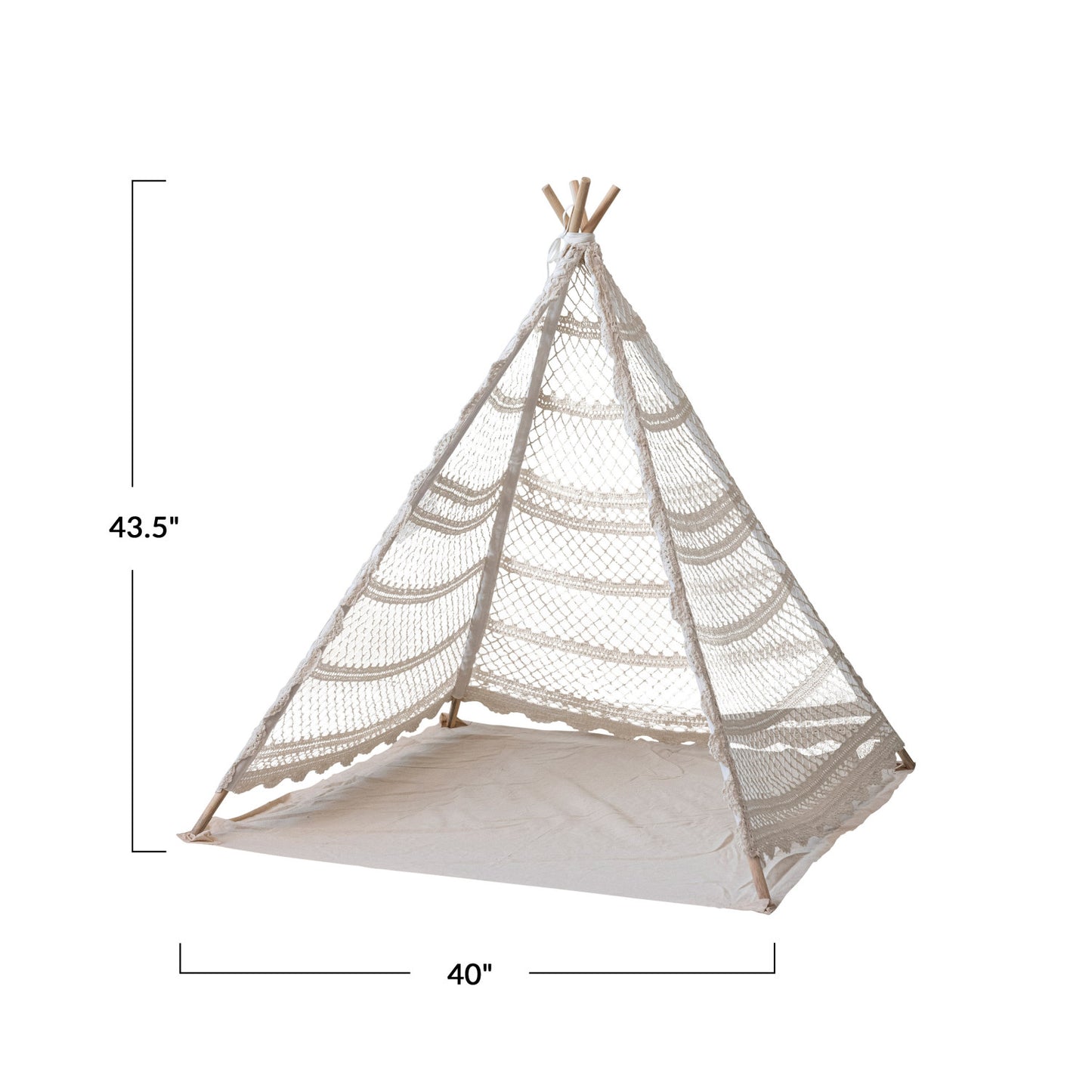 Recycled Cotton Crocheted Tent