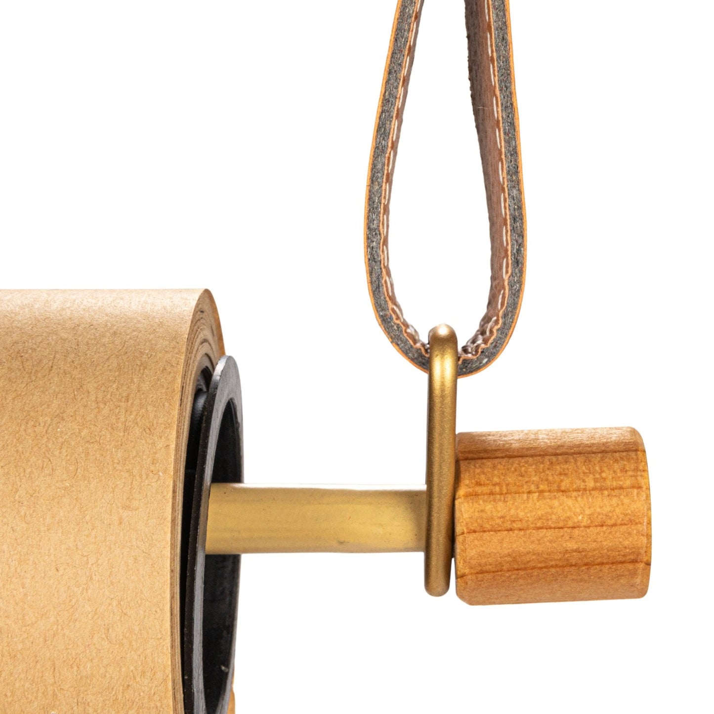 Wall Mounted Scroll w/ Leather Straps