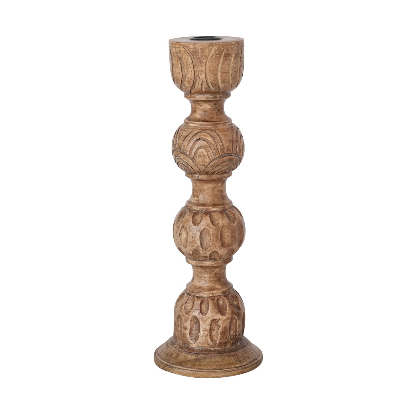 Hand-Carved Candle Holders