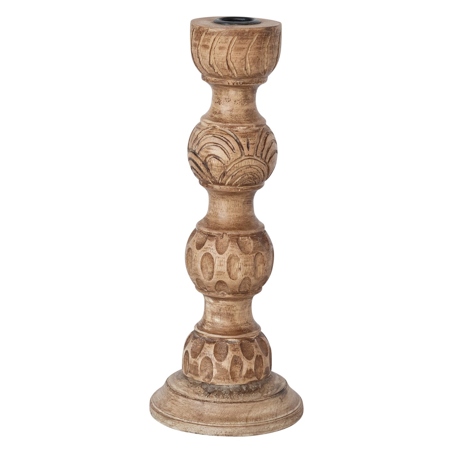 Hand-Carved Candle Holders