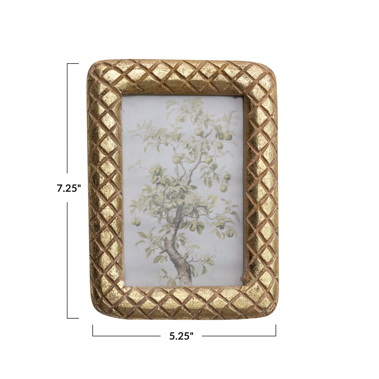 Carved Wood Photo Frame