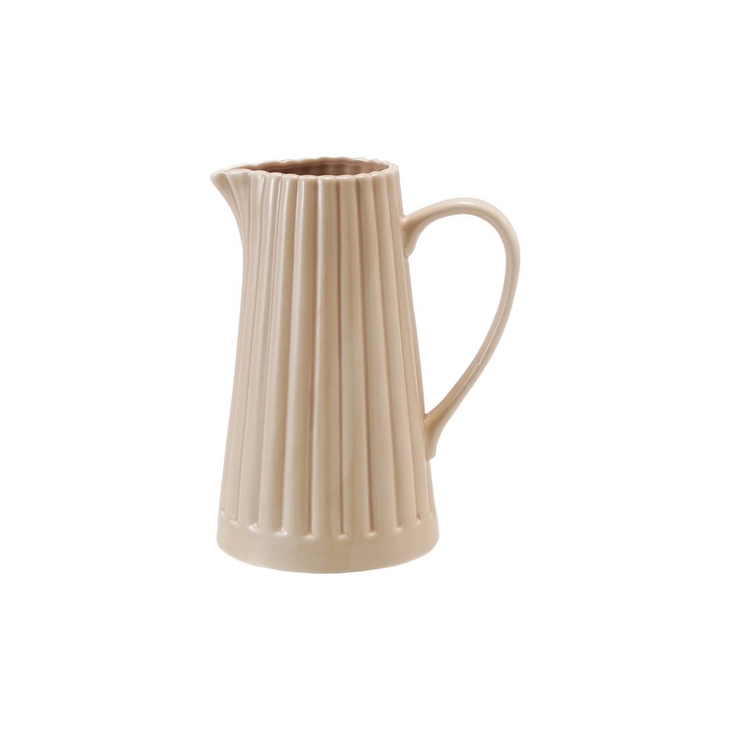 40 oz Reactive Glaze Pitcher - Cream
