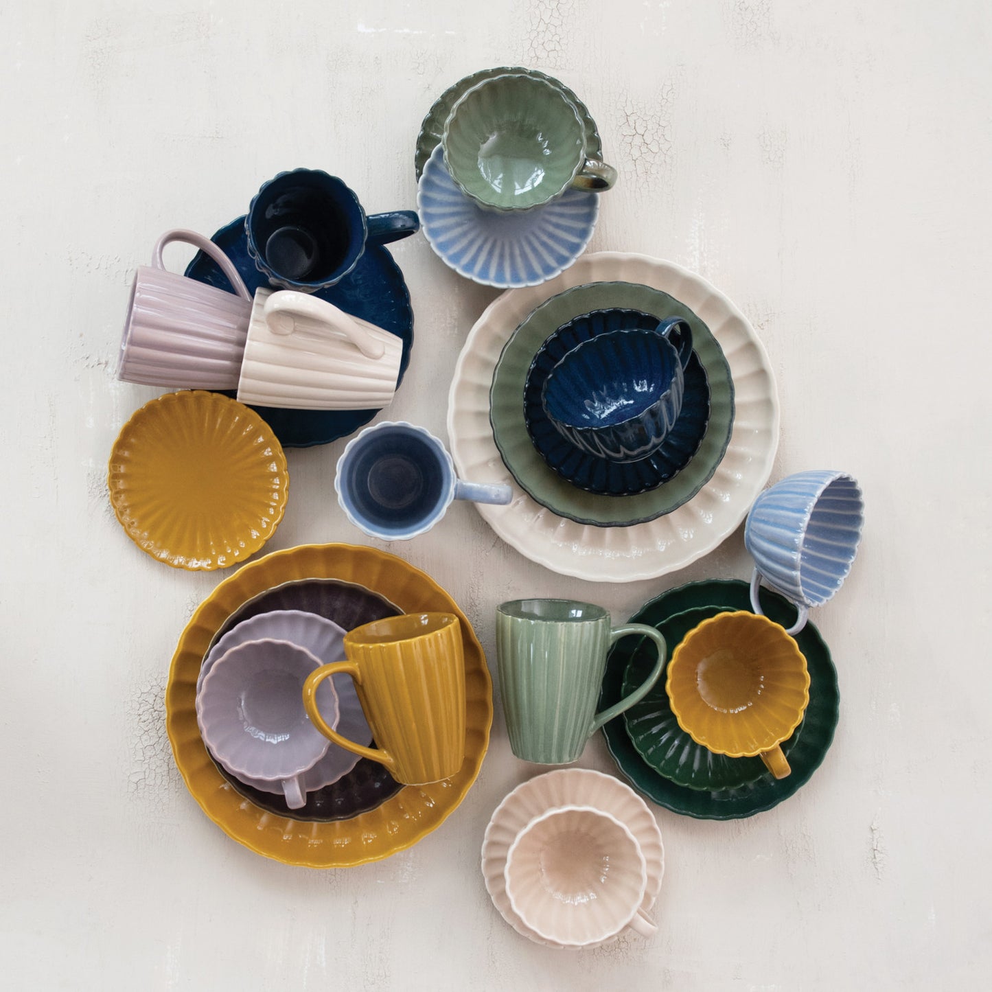 Heritage Ribbed Stoneware Mug