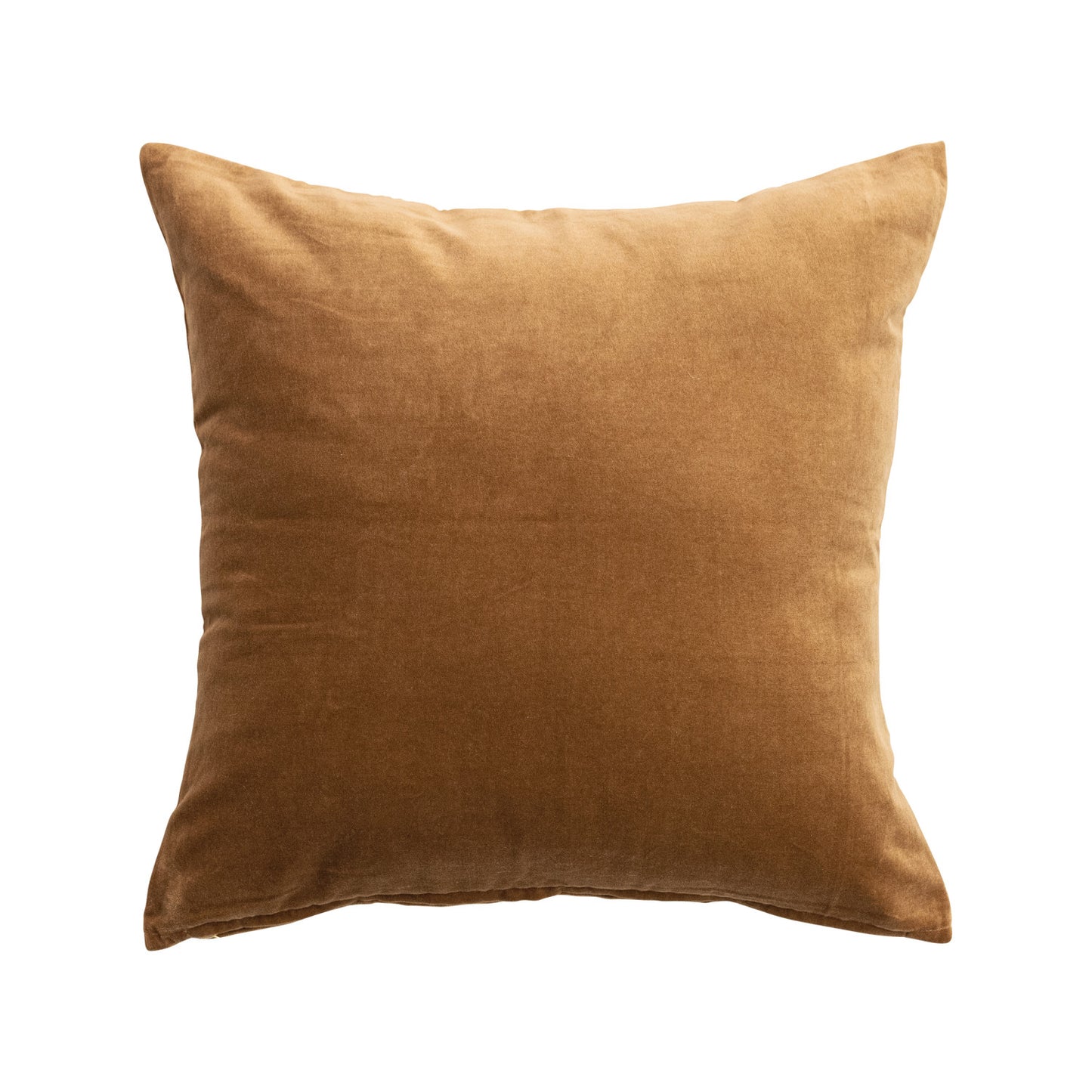 18" Golden Brown Velvet Pillow