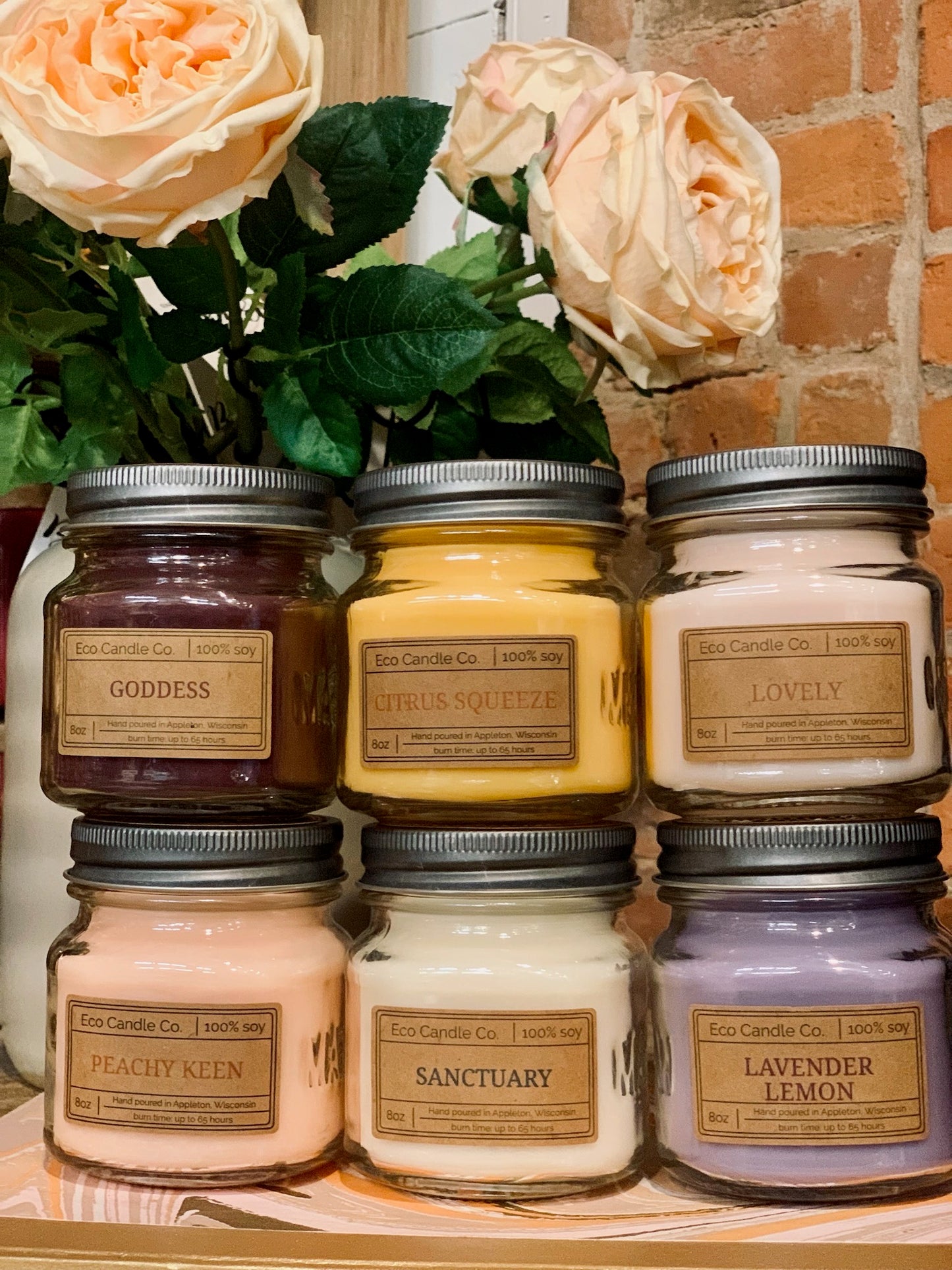 8oz Mason Jar Soy Candle