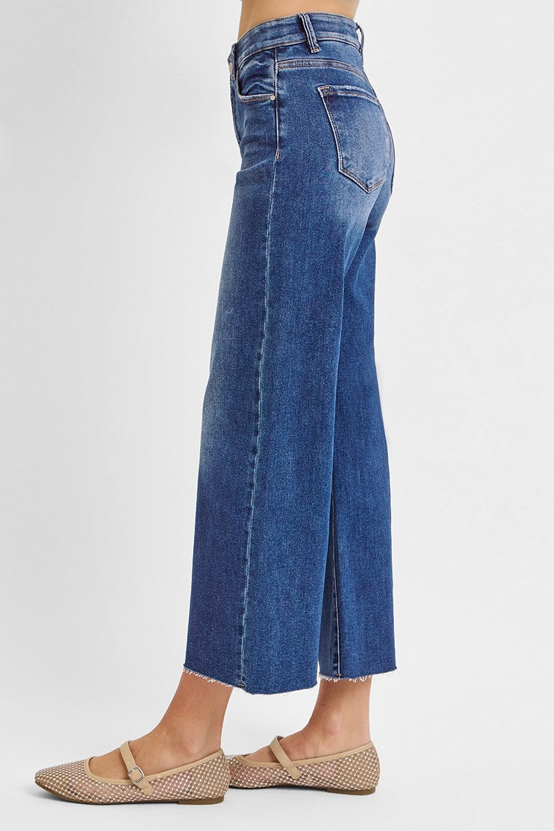 Nova Mid Rise Wide Leg Jeans