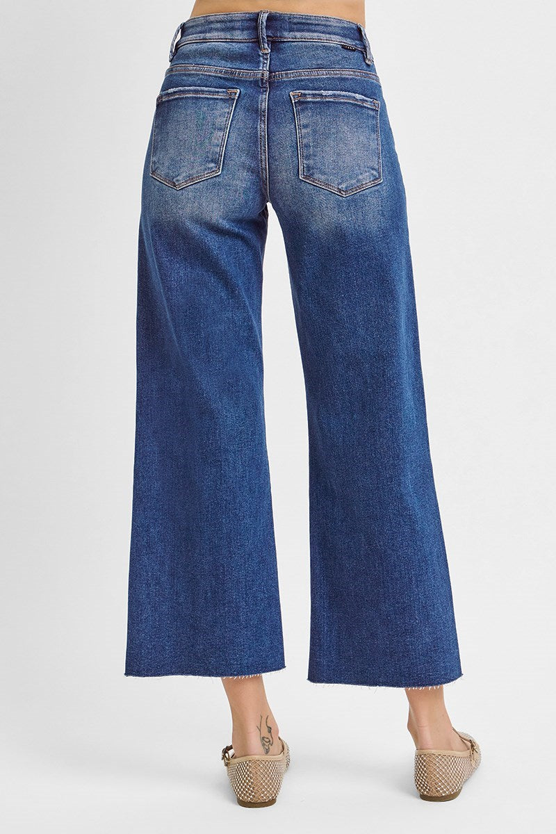 Nova Mid Rise Wide Leg Jeans