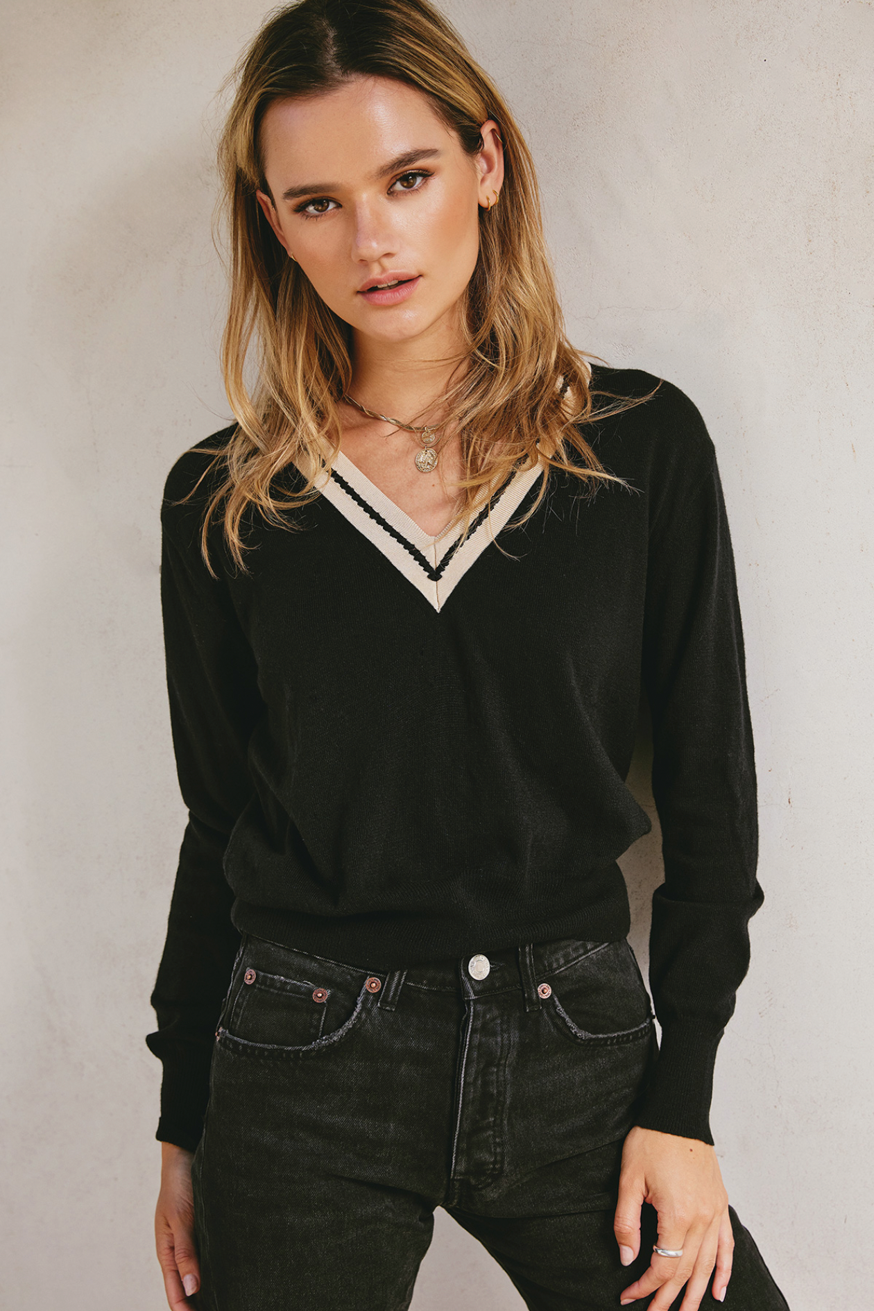 Maria V Neck Sweater