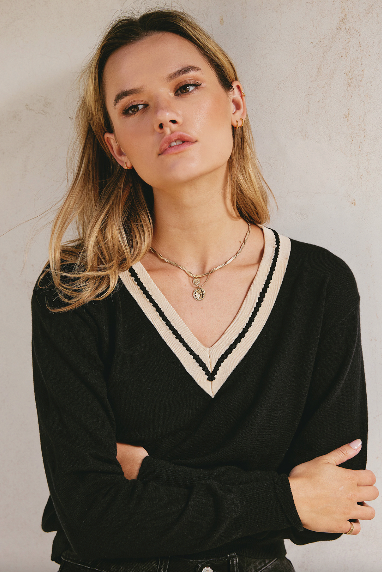 Maria V Neck Sweater