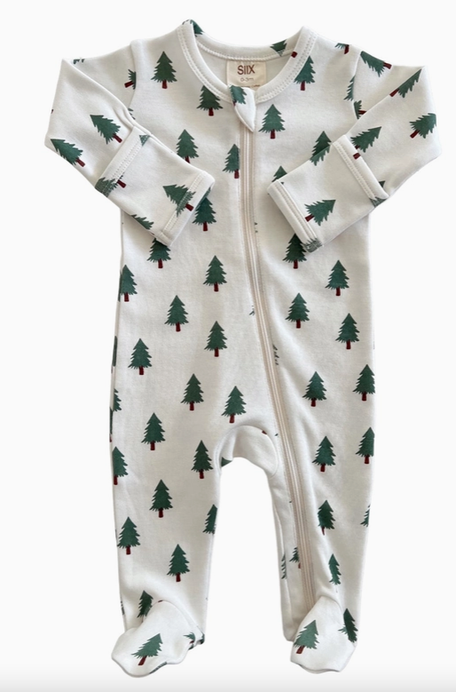 Tree Farm Zip Footie
