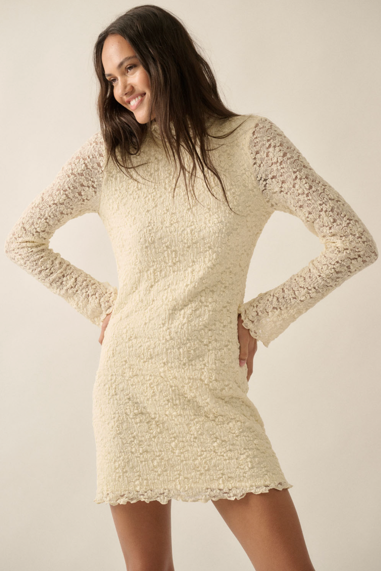 Iris Lace Mini Dress
