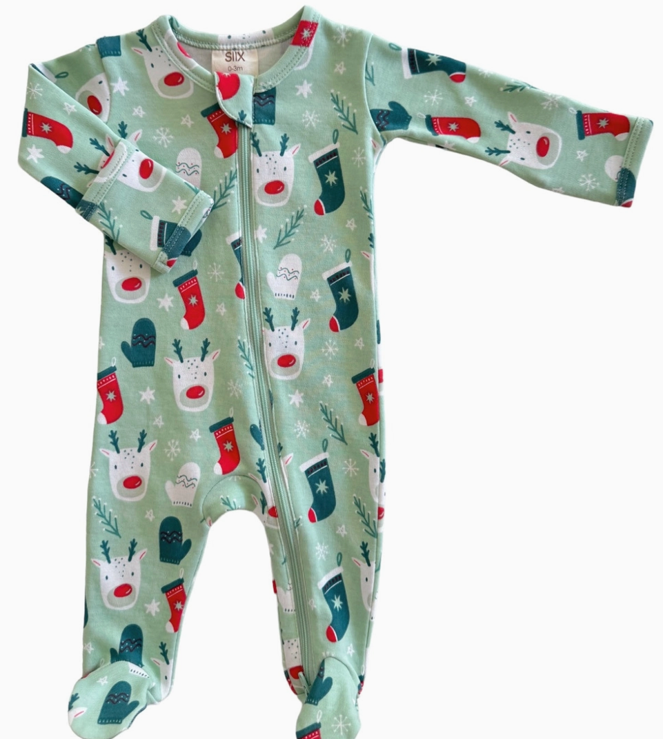 Organic Reindeer Footie