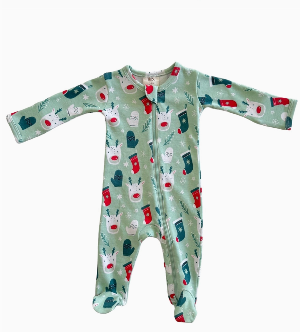 Organic Reindeer Footie