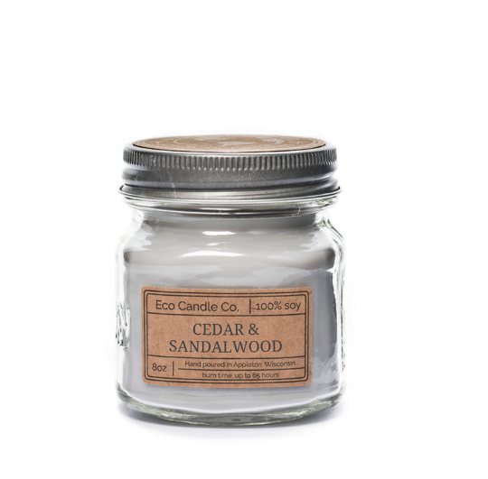 8oz Mason Jar Soy Candle