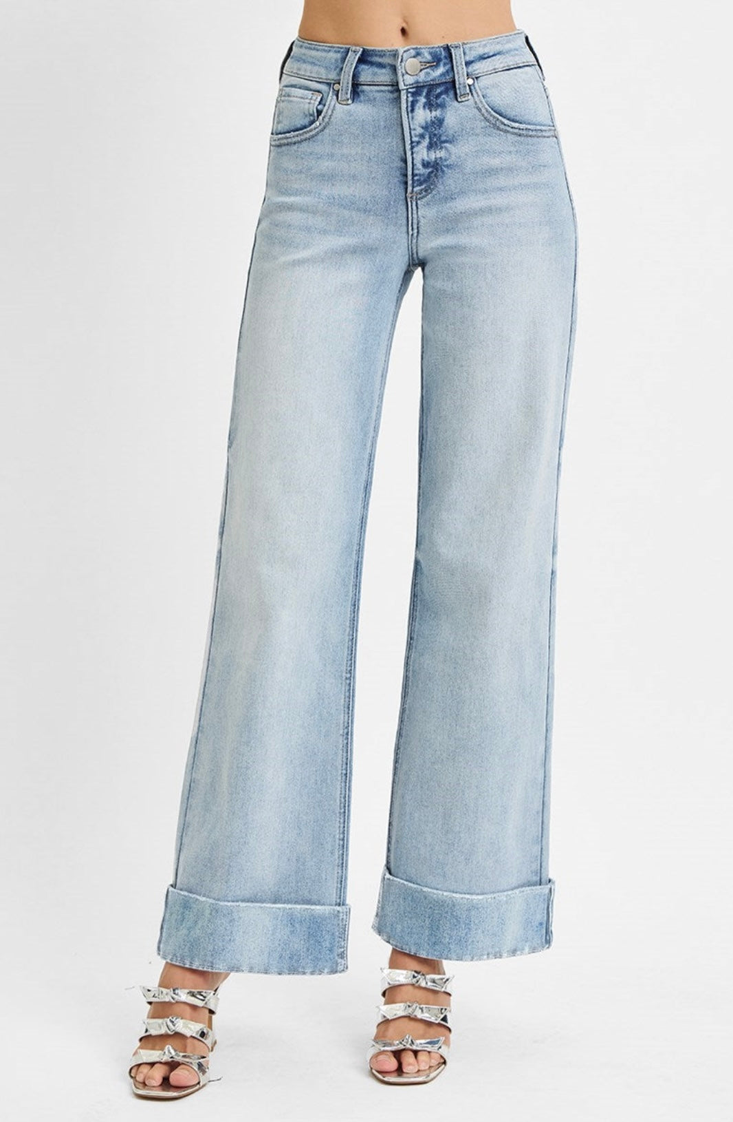 Gwen Cuffed Wide Leg Jeans
