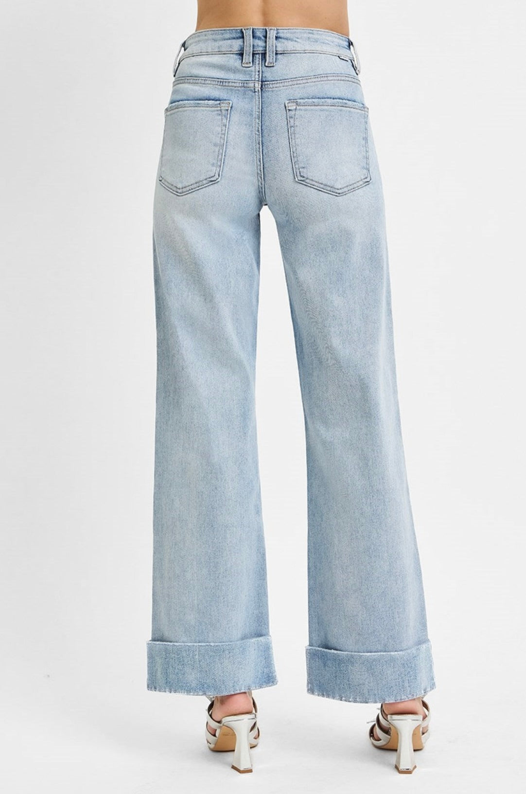 Gwen Cuffed Wide Leg Jeans