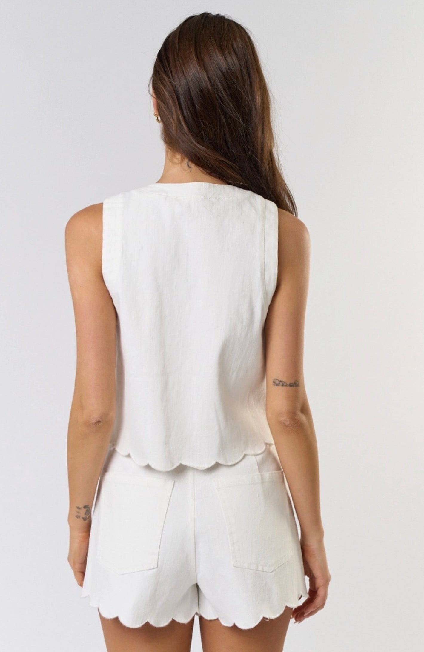 Thea Scalloped Embroidered Separates