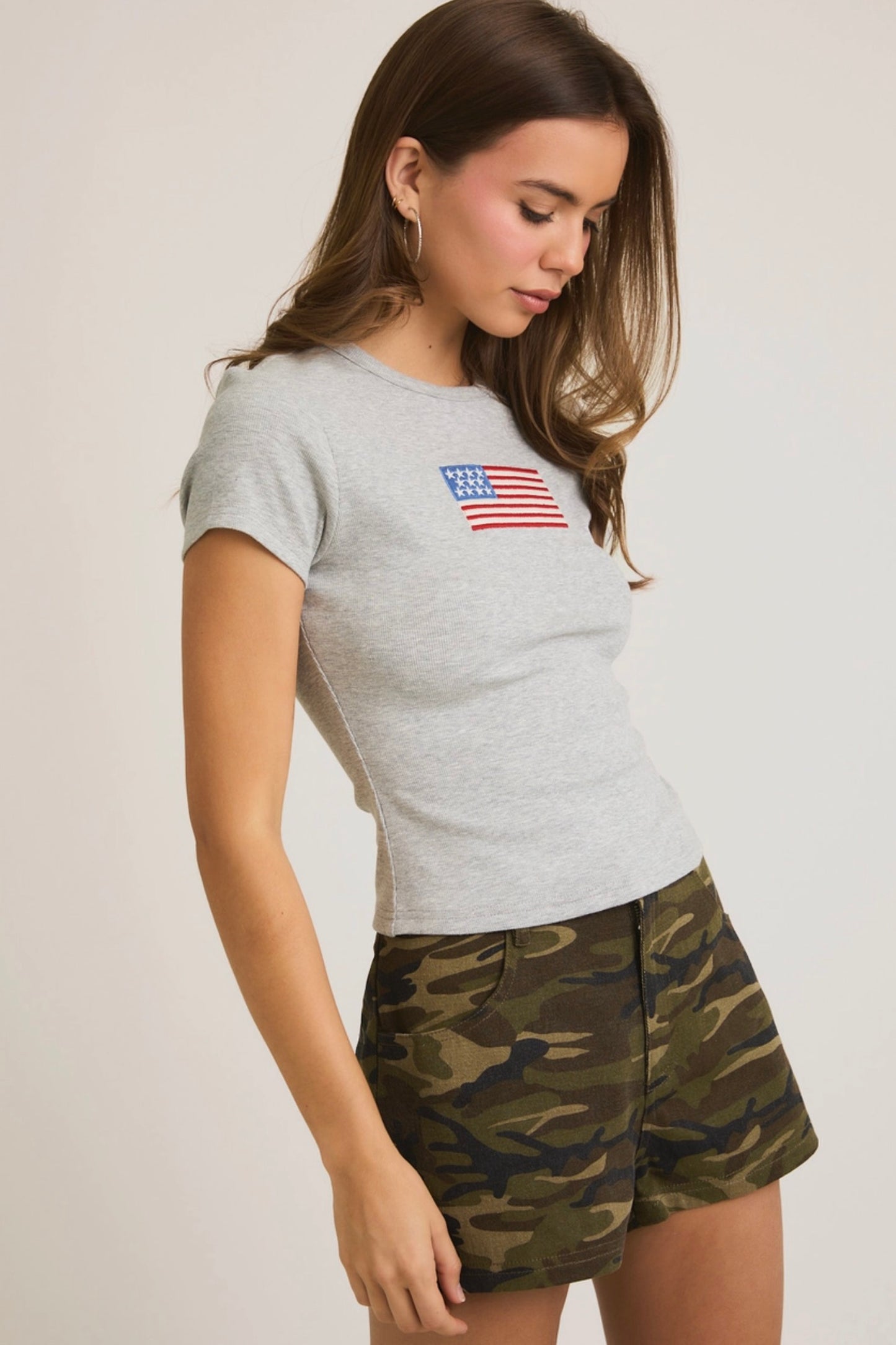 Liberty Embroidered Tee - Two Colors