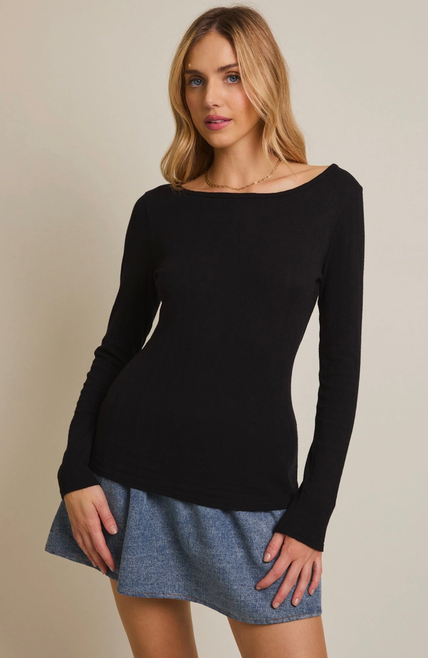Charlotte Boat Neck Top