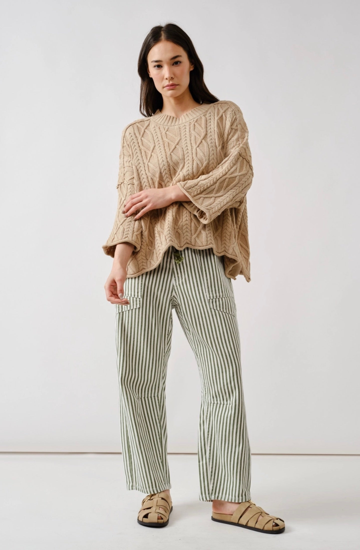 Meena Cable Knit Sweater- Two Colors