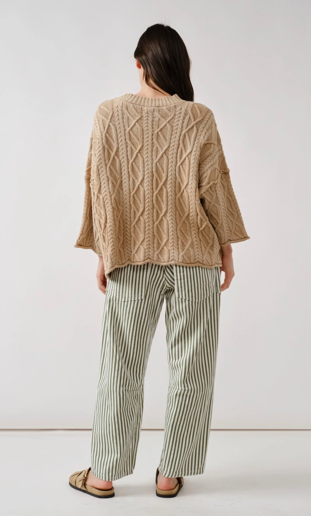 Meena Cable Knit Sweater- Two Colors