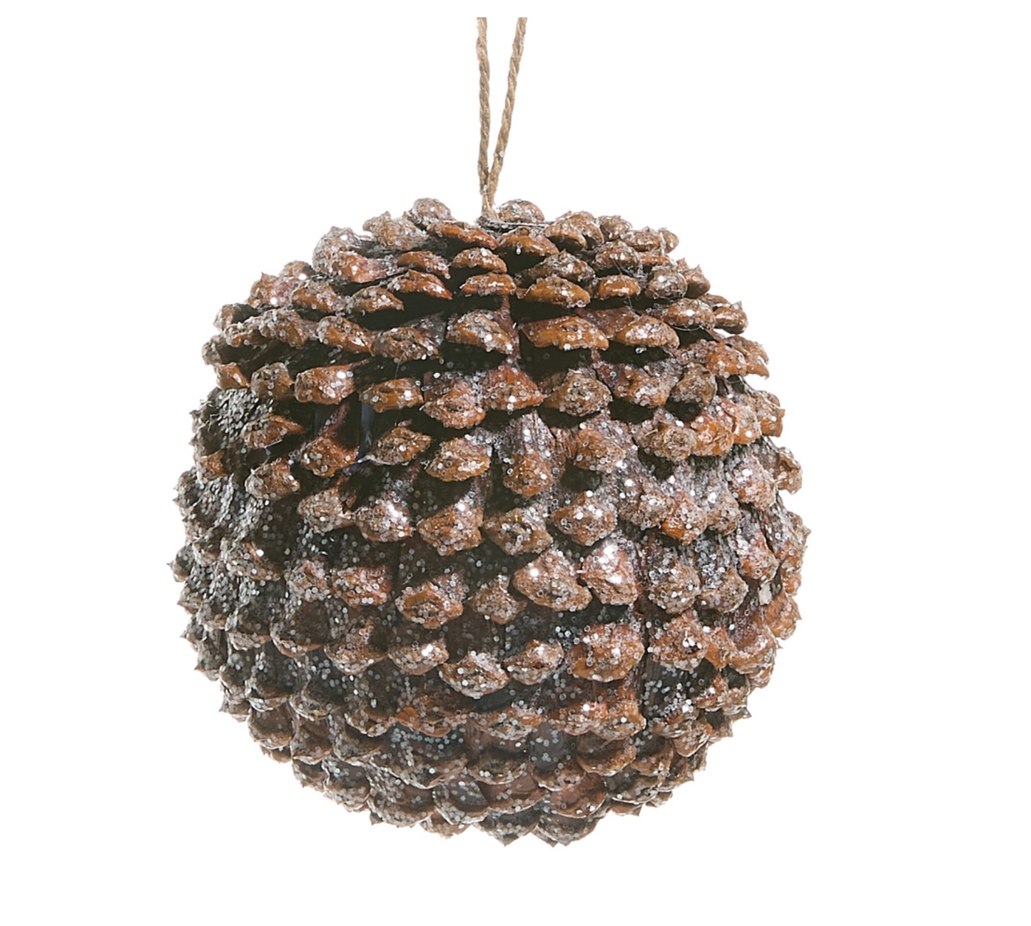 5" Iced Pinecone Ornament