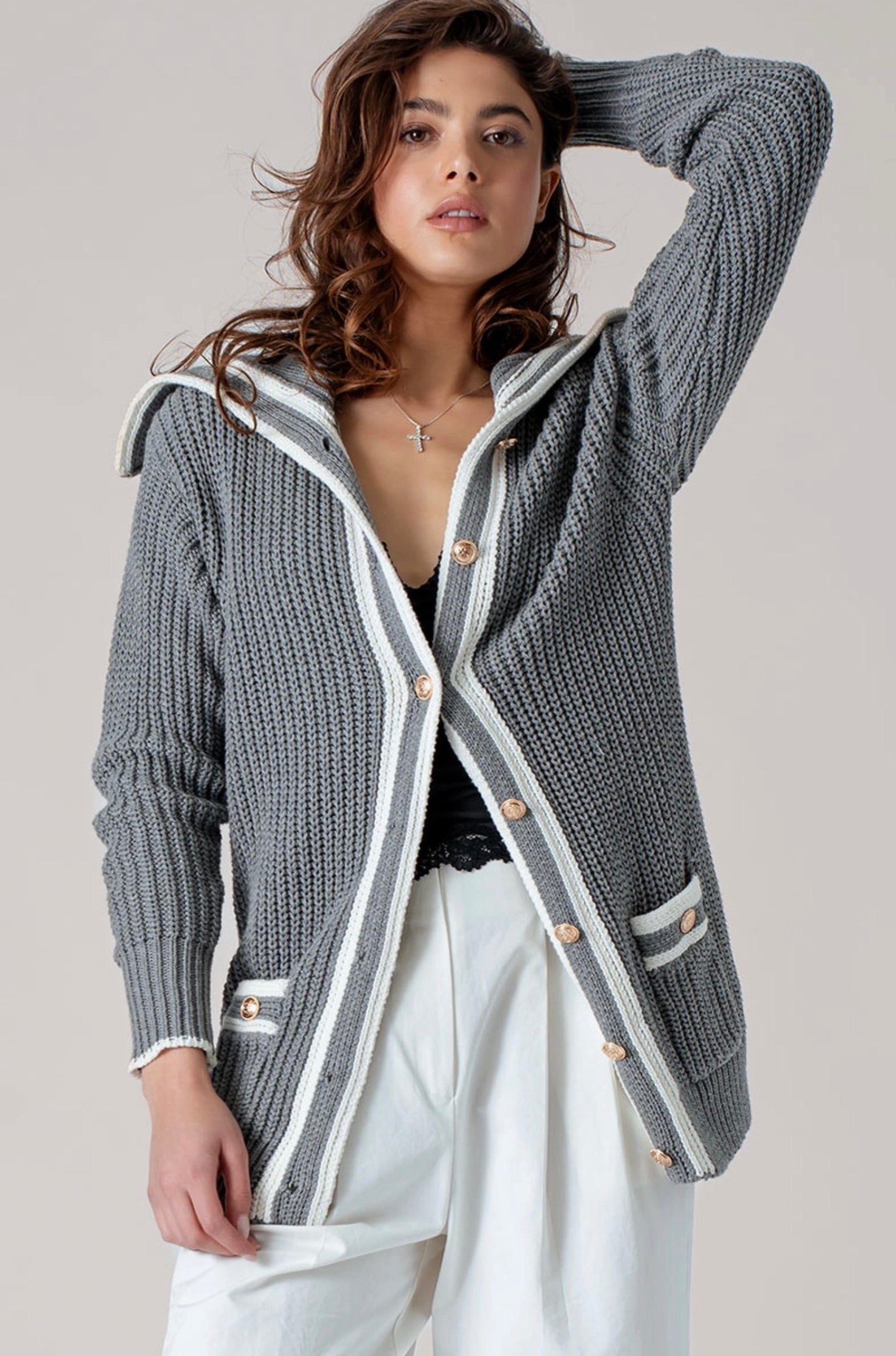 Come Sail Away Cardigan