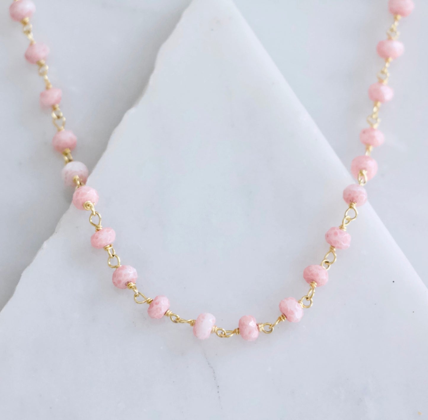 Mystic Pink Opal Choker