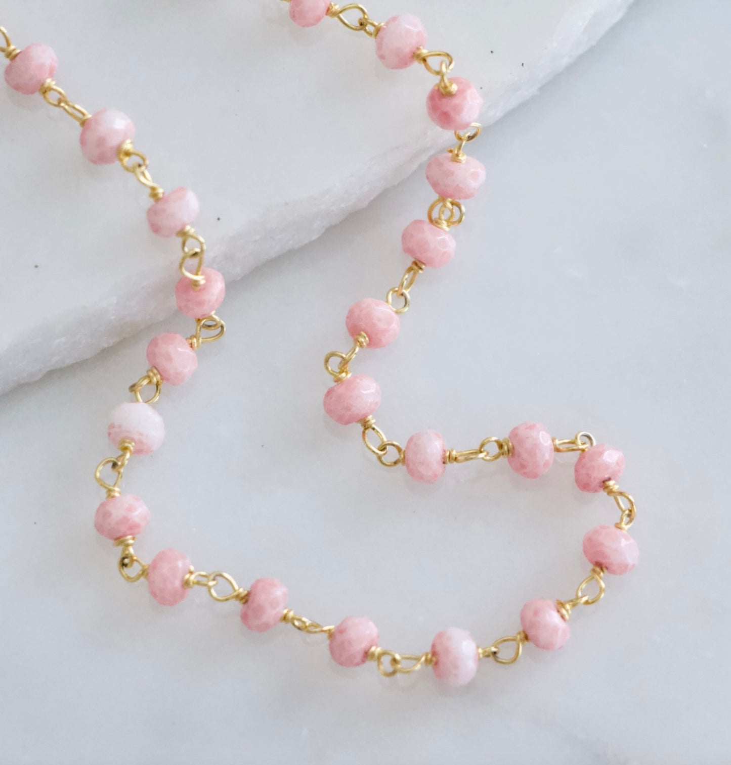 Mystic Pink Opal Choker