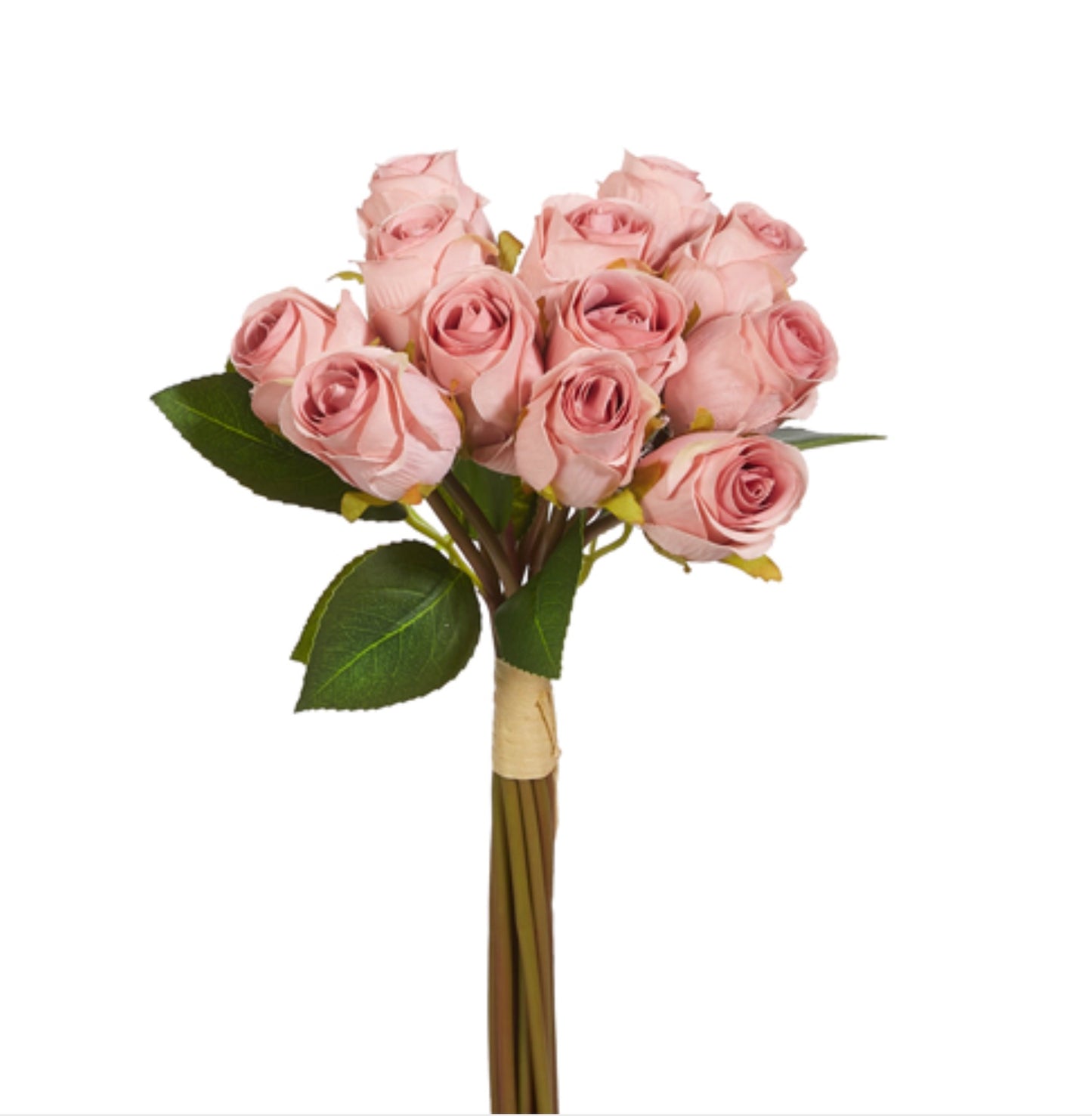 12" Vintage Pink Rose Bundle - Two Colors
