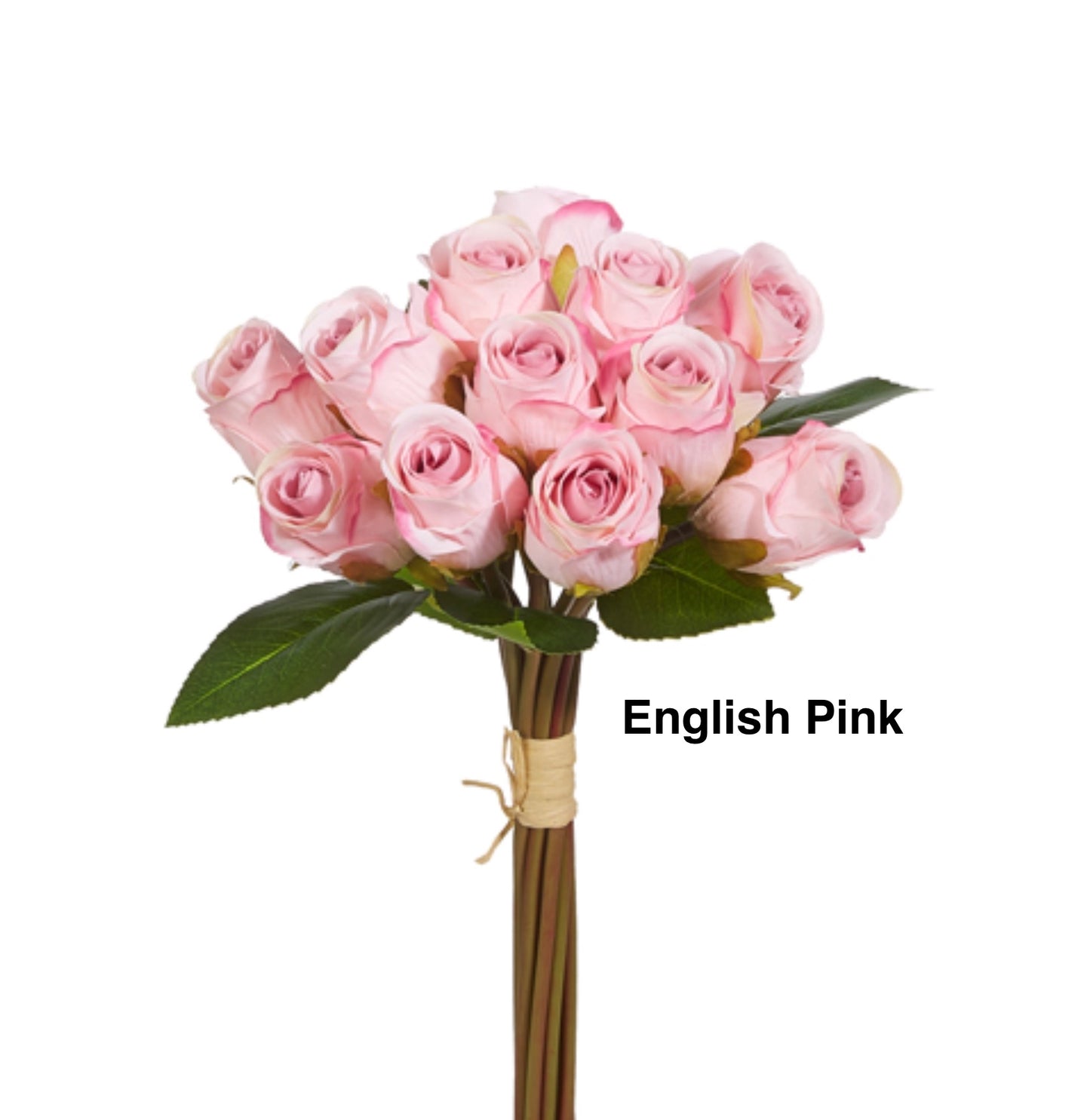 12" Vintage Pink Rose Bundle - Two Colors