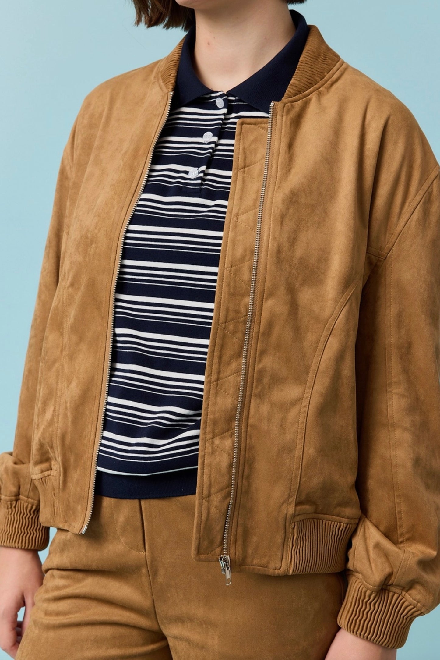Josephine Suede Blouson Jacket