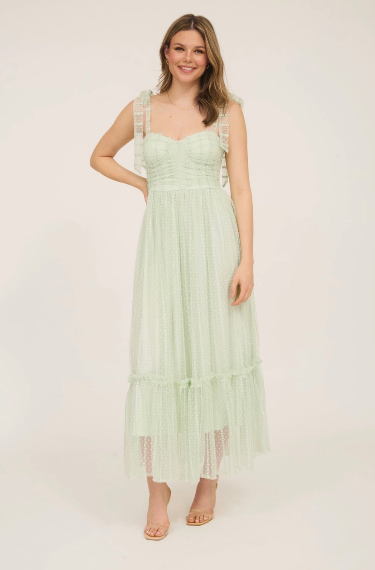 Portia Chiffon Corset Dress