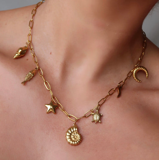 Take Me Away Charm Necklace