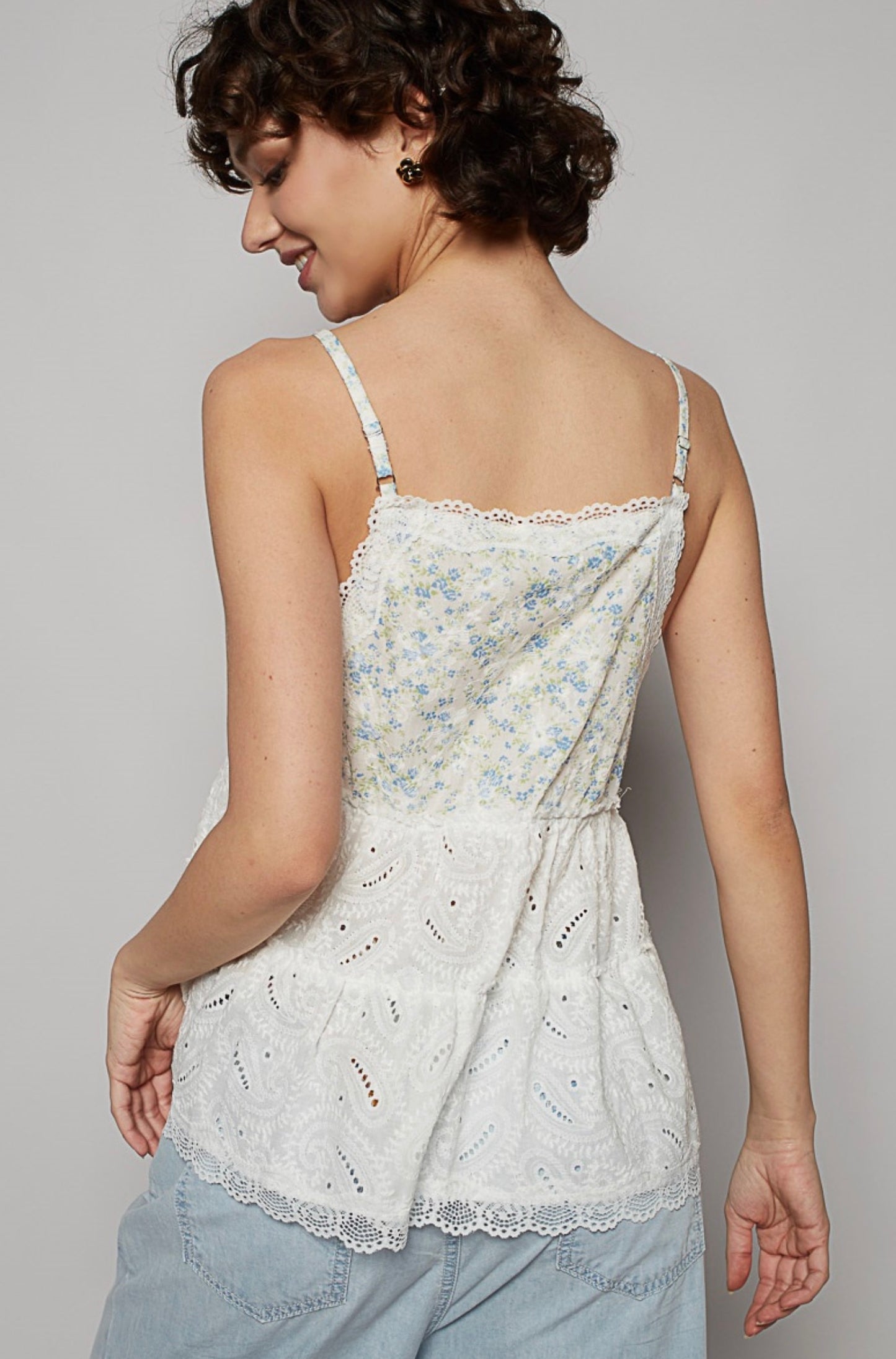 Felicity Lace & Eyelet Tank