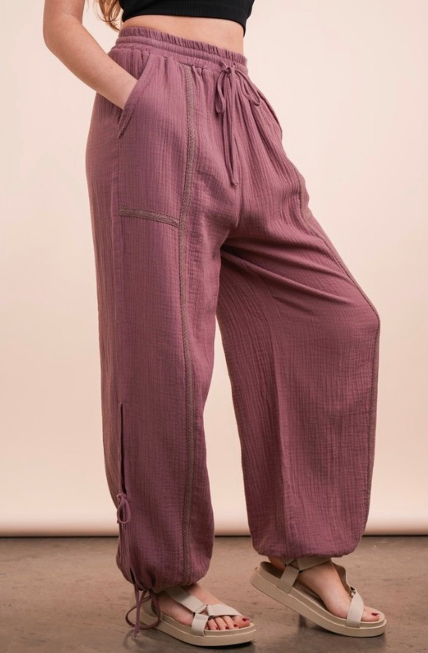Mackenzie Tunnel Harem Pants - Three Colors