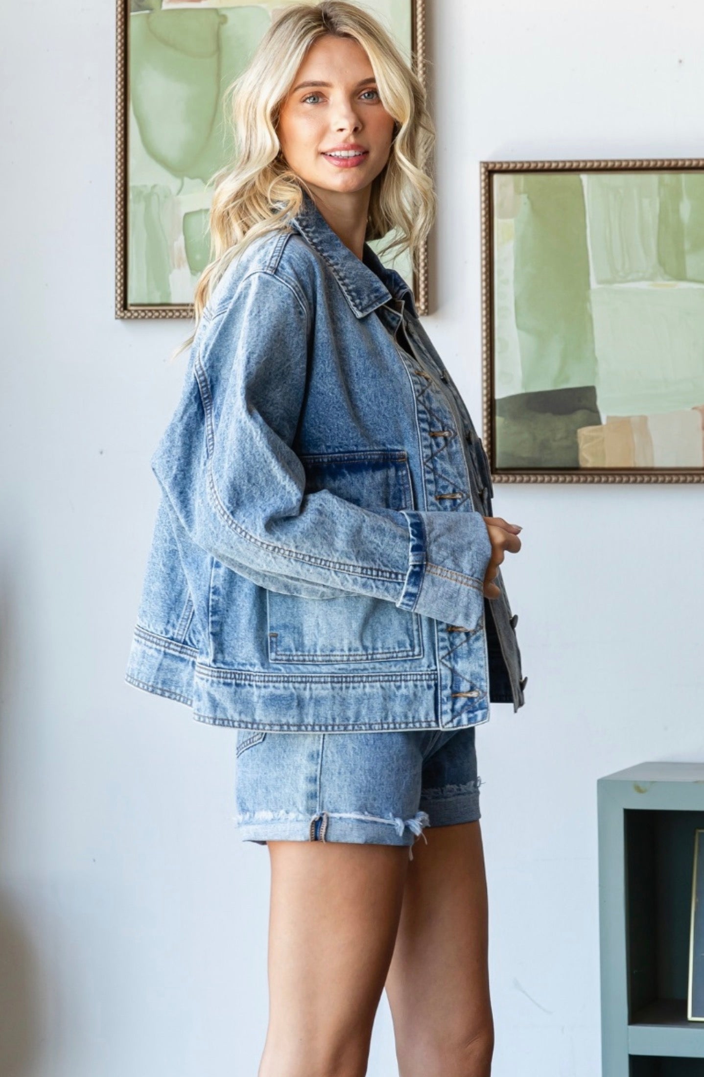 Dad's Denim Retro Trucker Jacket