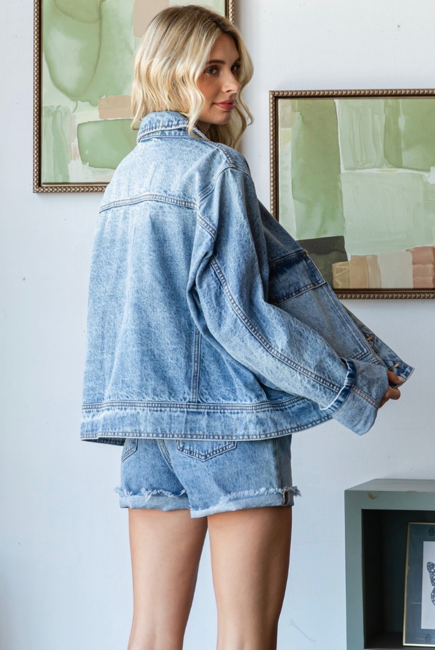 Dad's Denim Retro Trucker Jacket