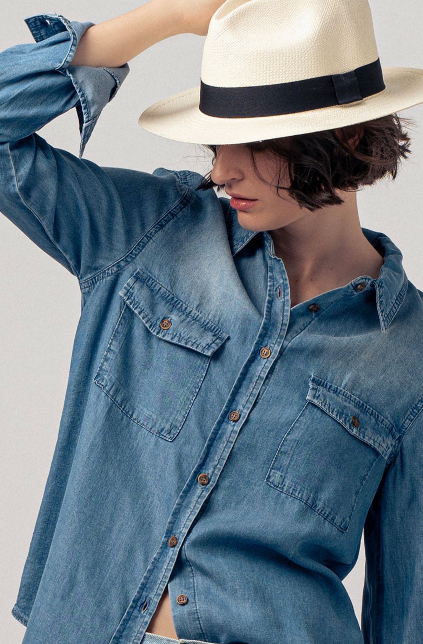 Khloe Chambray Shirt