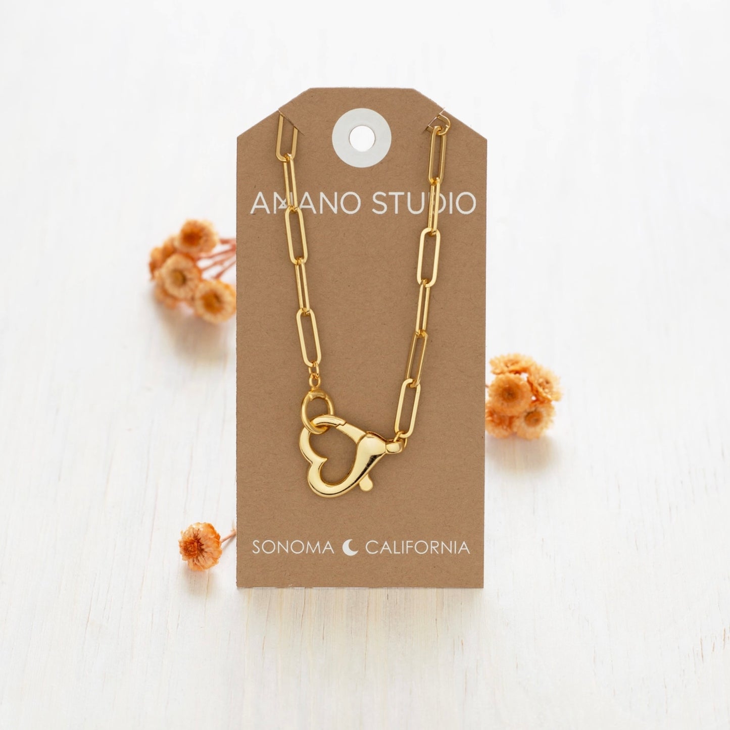 Amore Heart Clasp Necklace