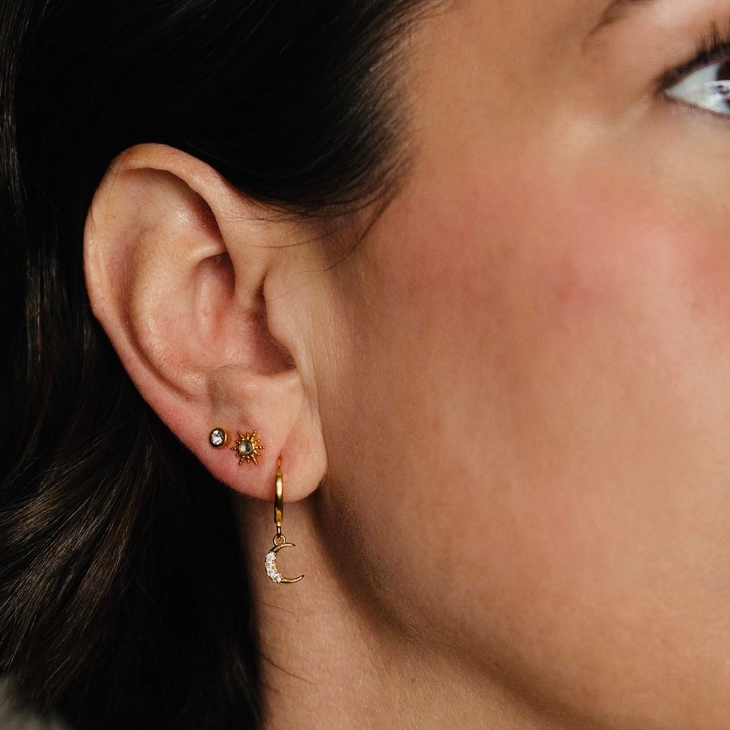 Celestial Huggie Earrings