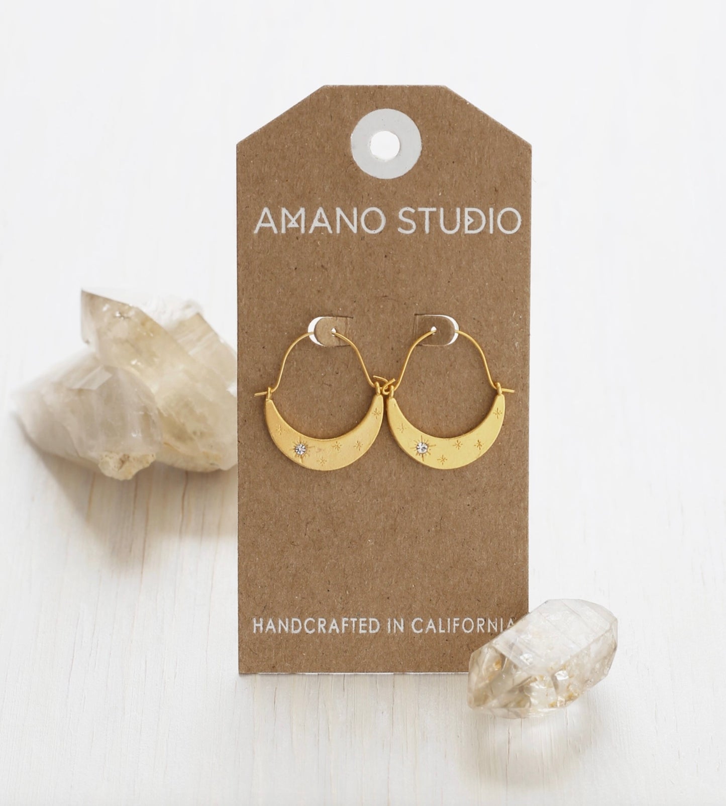 Starlight Crescent Hoops